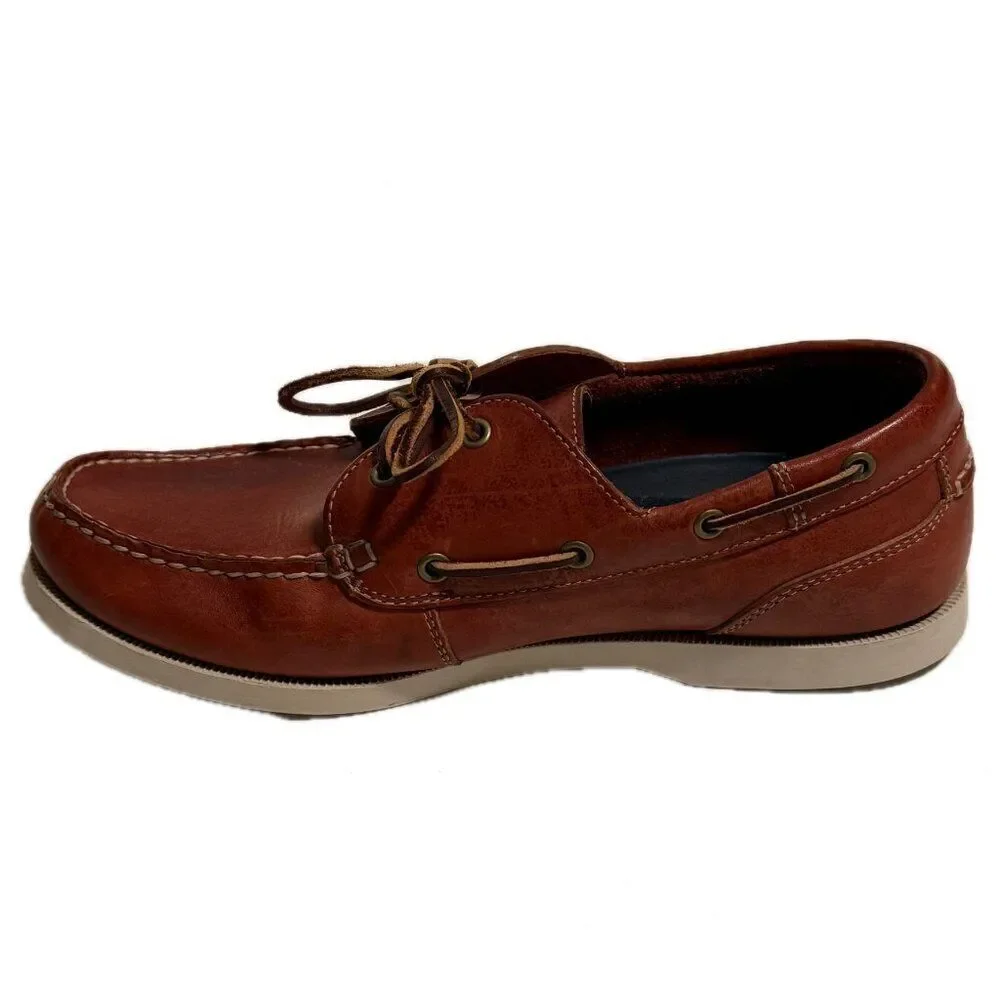 Sebago Caravel Casual Dark Red Boat Deck Shoes Size 11W